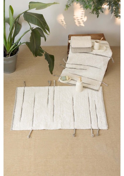 Earth Tekli Banyo Paspası %100 Pamuk 60X100 cm Yeşil fırsatları