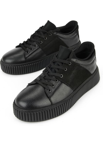 , Erkek Hakiki Deri Ayakkabı 1531025Z2509 Siyah