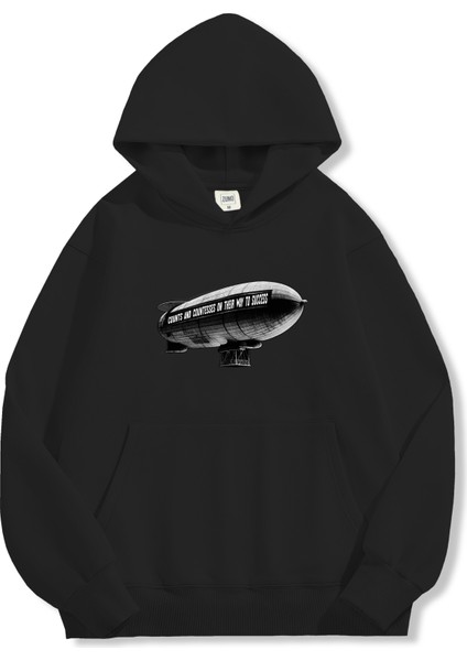 Unisex Sweatshirt Oversize Hoodie Zeppelin Motivation modelleri