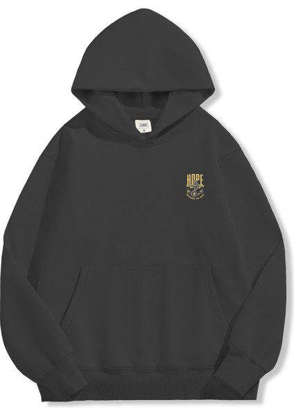Unisex Sweatshirt Oversize Hoodie Hope Small Chest Print
