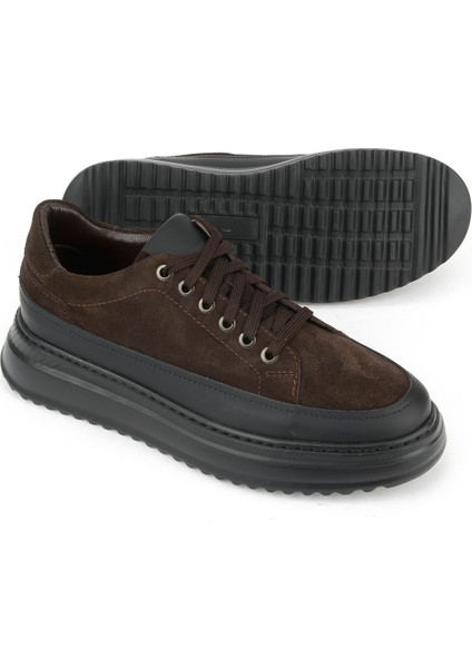 , Erkek Hakiki Deri Ayakkabı 153983Z402 Kahve fırsatları