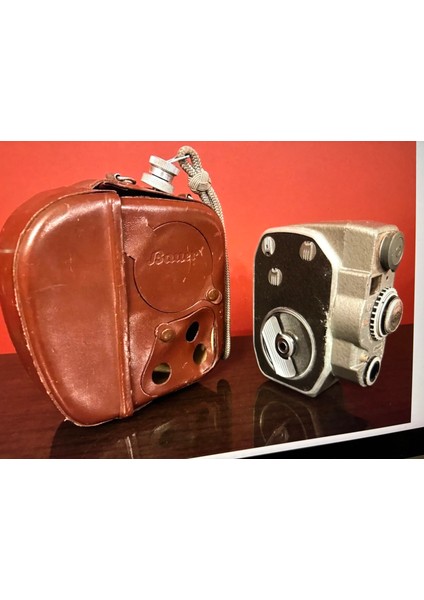 Antika Bauer 88G Camera- Deri Kutusunda fiyatları