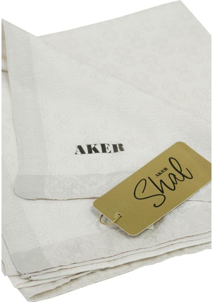 Monogram Jakar Eşarp 6060950-913 Kırık Beyaz