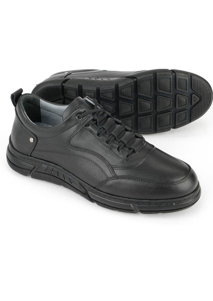 , Erkek Hakiki Deri Ayakkabı 1531057Z1100 Siyah fırsatları