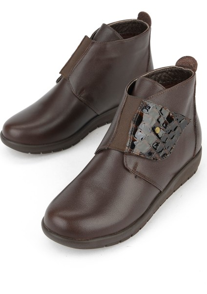 , Kadın Hakiki Deri Konfor Bot 1531022Z7551 Kahve indirimleri