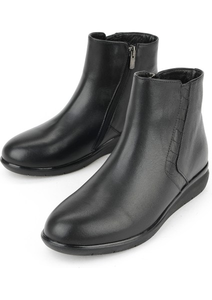 , Kadın Hakiki Deri Konfor Bot 1531022Z7647 Siyah indirimleri