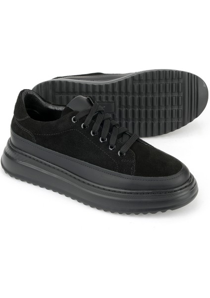 , Erkek Hakiki Deri Ayakkabı 153983Z402 Siyah fırsatları