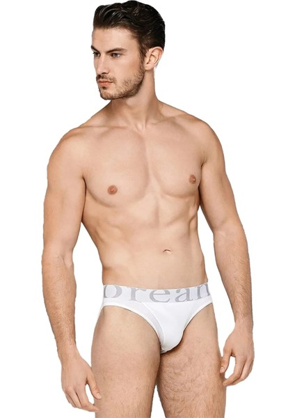 2'li Erkek Modal Slip Külot 1225 Beyaz