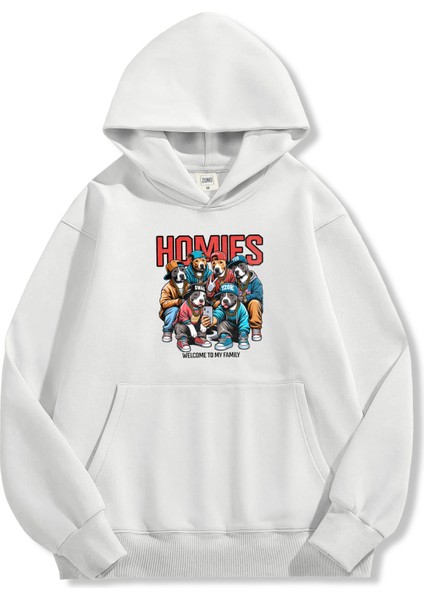 Unisex Sweatshirt Oversize Hoodie Homies Family