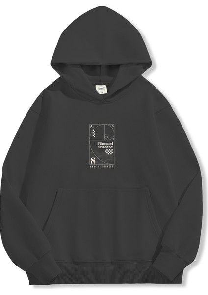 Unisex Sweatshirt Oversize Hoodie Fibonacci Sequence
