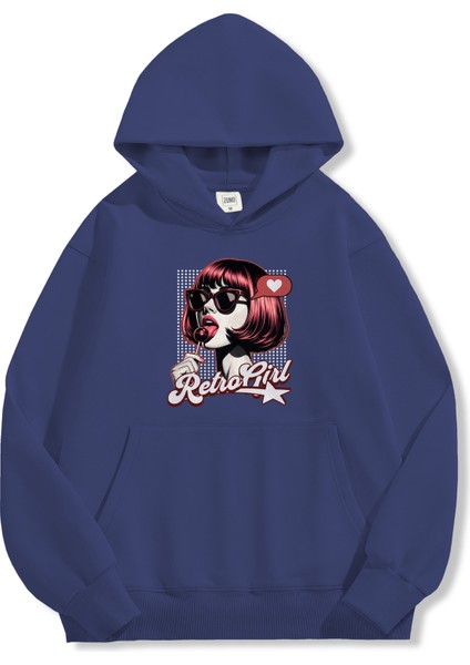 Unisex Sweatshirt Oversize Hoodie Retro Girl