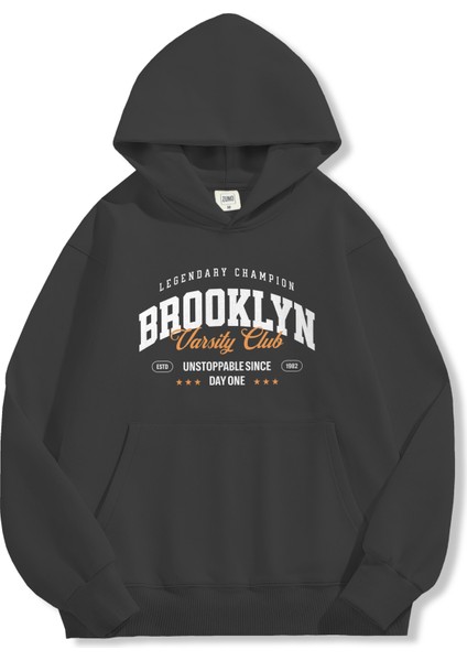 Unisex Sweatshirt Oversize Hoodie Brooklyn Varsity Club