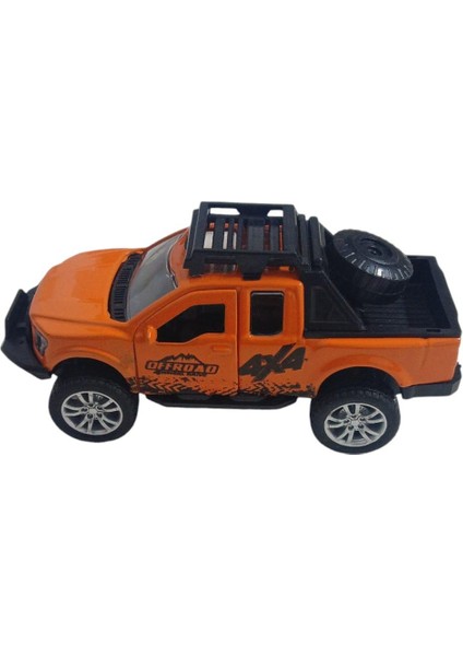 Çek Bırak Metal Arazi Aracı 13 cm - Turuncu (Lisinya) modelleri