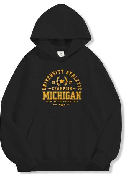 Unisex Sweatshirt Oversize Hoodie Michigan Champion