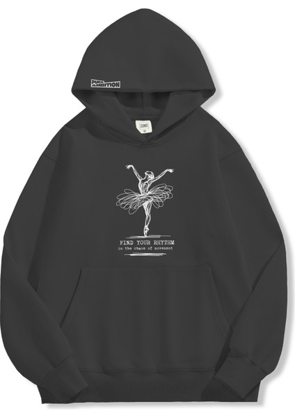 Unisex Sweatshirt Oversize Hoodie Find Your Rhythm Ballerina