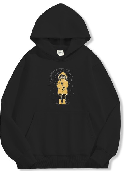 Unisex Sweatshirt Oversize Hoodie Rain Girl modelleri