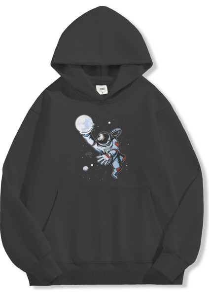 Unisex Sweatshirt Oversize Hoodie Astronaut Moon Dunk