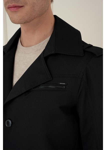 Ka 086 Slim Fit Siyah Spor Kaban fırsatları