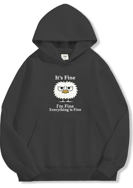 Unisex Sweatshirt Oversize Hoodie It’s Fine Everything Is Fine