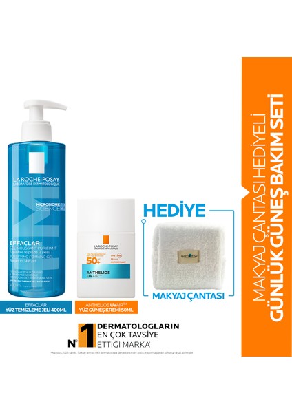 Makyaj Çantası Hediyeli Günlük Güneş Bakım Seti