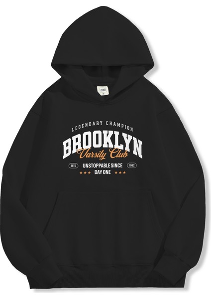 Unisex Sweatshirt Oversize Hoodie Brooklyn Varsity Club