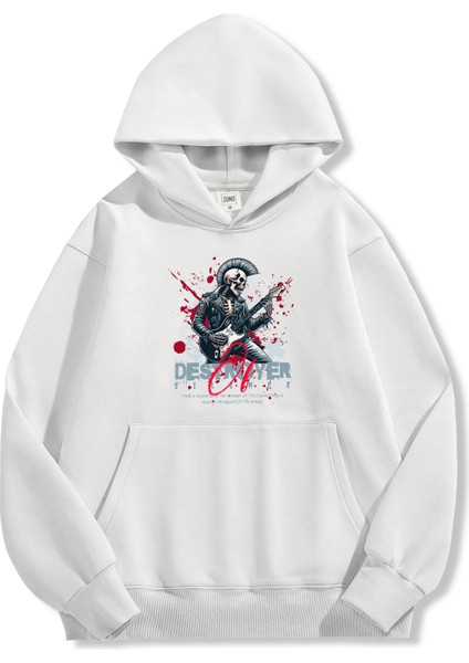 Unisex Sweatshirt Oversize Hoodie Death Guitarist