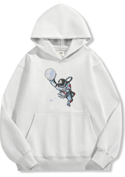 Unisex Sweatshirt Oversize Hoodie Astronaut Moon Dunk