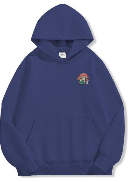 Unisex Sweatshirt Oversize Hoodie Mushroom Frog