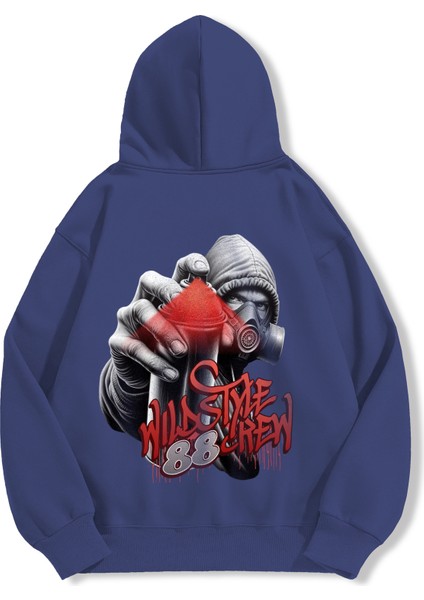Unisex Sweatshirt Oversize Hoodie Wildstyle Spray Crew fiyatları