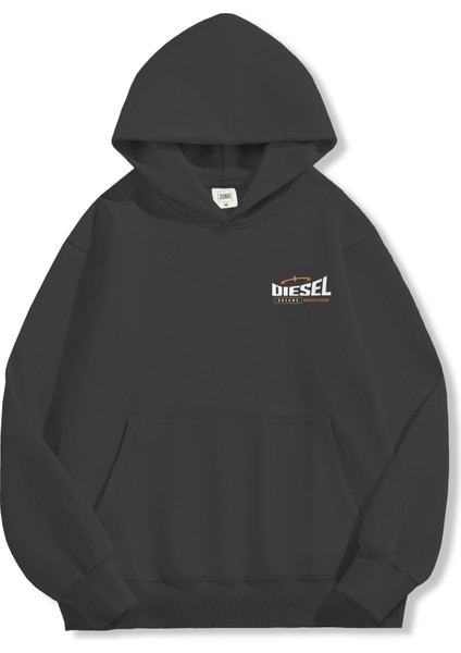 Unisex Sweatshirt Oversize Hoodie Diesel Garage