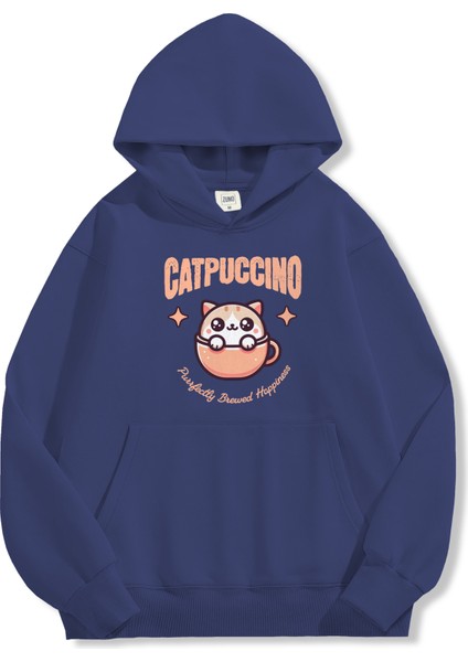 Unisex Sweatshirt Oversize Hoodie Catpuccino fiyatları