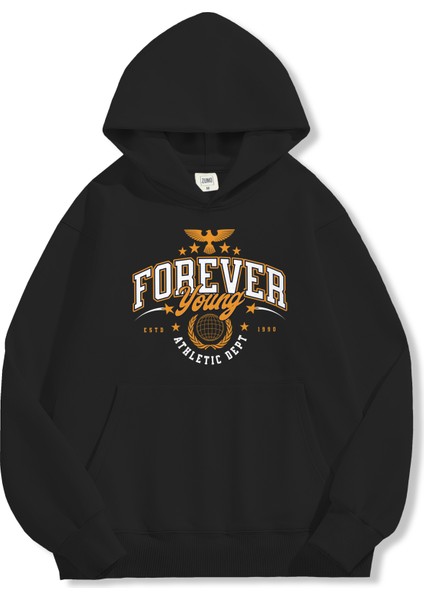 Unisex Sweatshirt Oversize Hoodie Forever Young