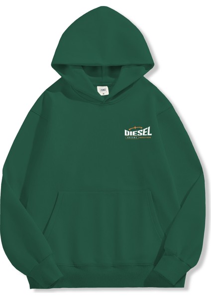 Unisex Sweatshirt Oversize Hoodie Diesel Garage