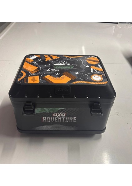 90 Lt Siyah Baskılı Thru Box
