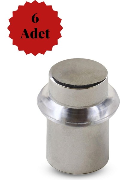6'lı Contalı Krom Zamak Yer Koruyucu Kapı Tamponu Kapı Stoperi 4,5cm - (6 Adet) modelleri