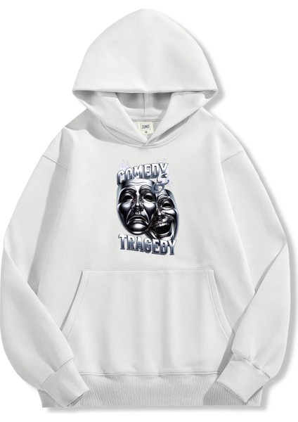 Unisex Sweatshirt Oversize Hoodie Comedy & Tragedy