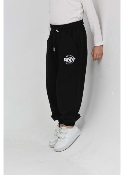 Erkek Çocuk Skate Baskılı Eşofman Alt modelleri