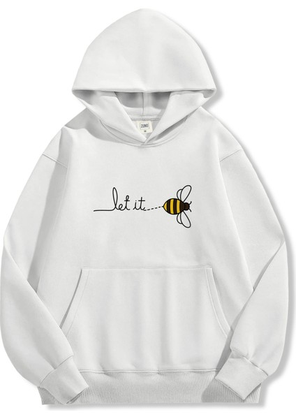 Unisex Sweatshirt Oversize Hoodie Let It Bee