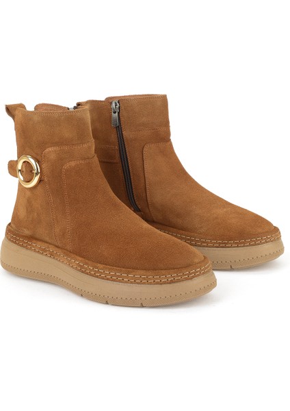 , Kadın Hakiki Deri Bot 1531050Z26105252K Taba indirimleri