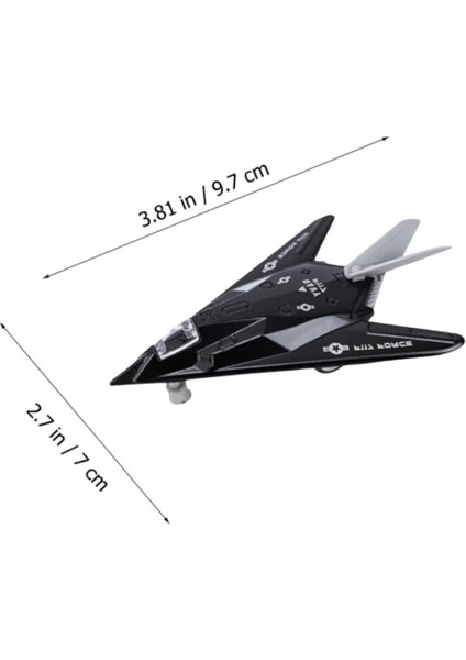 Çek Bırak Mini Metal Uçak - Siyah (Lisinya) fiyatları