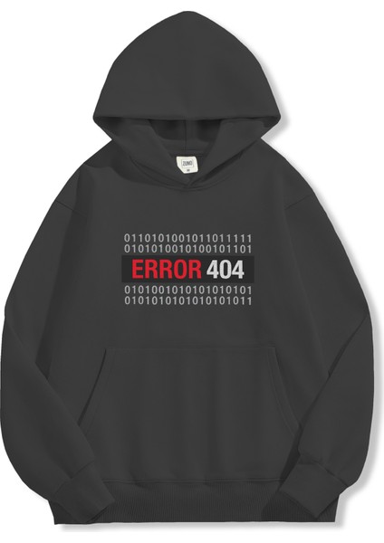 Unisex Sweatshirt Oversize Hoodie Error 404