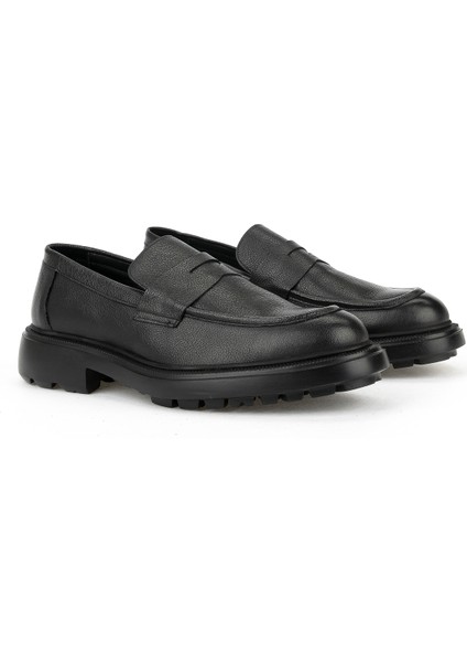 , Erkek Hakiki Deri Ayakkabı 153986Z4337 Siyah indirimleri