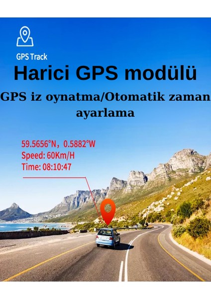 4K + 1080P Çift Kameralı Araç Içi Ayna Kamera | 360° Dönebilen Lens + Dokunmatik Ekran fırsatları