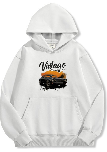 Unisex Sweatshirt Oversize Hoodie Vintage Classic Car