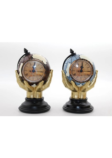 Mdb Polyester Saatli Dünya Küre Model 1