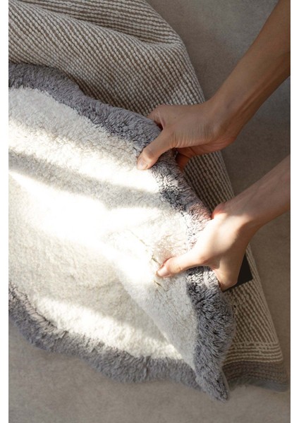 Scallop Yuvarlak Banyo Paspası Bambu 90X90 Gri fiyatları