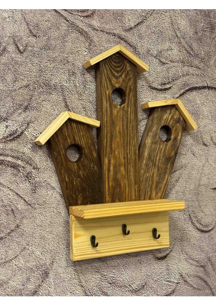 Kuş Yuvası Temalı Modern Anahtar Askılığı fiyatları