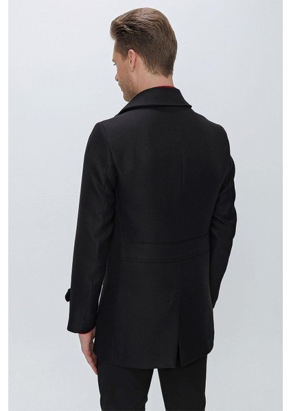 Ka 075 Slim Fit Siyah Spor Kaban