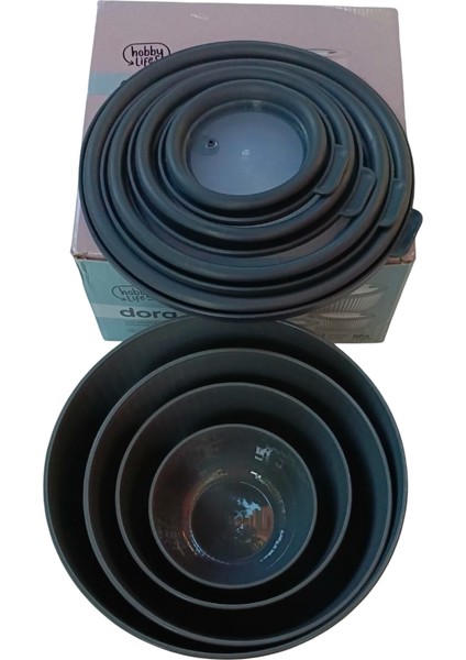 Sızdırmaz Kapaklı 4'lü Lüks Saklama Kabı Seti (Elegance Serisi) - 8.6 L fırsatları