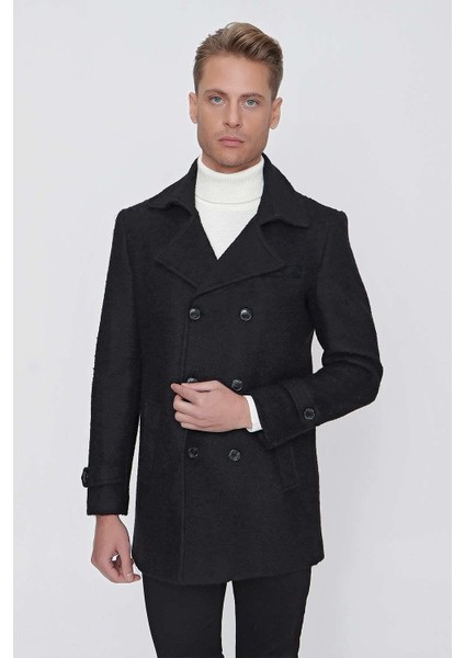 Ka 072 Slim Fit Siyah Spor Kaban